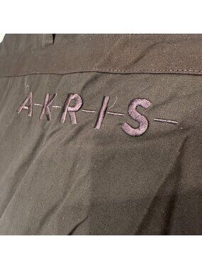 Akris Garment Bag Zip Cotton Embroidered Logo Travel Storage Case